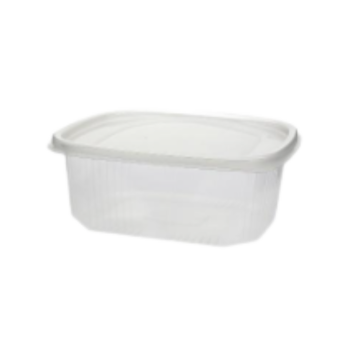 Tarrina Bisagra Oval 500CC PET